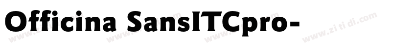 Officina SansITCpro字体转换
